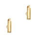 Slide end tubes 13mm - Gold